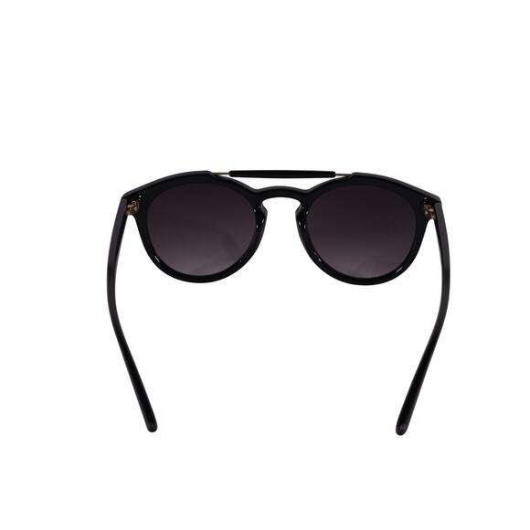 Velvet Eyewear AMELIA Round Aviator Sunglasses - Black / Gray Fade - NWT main image 4